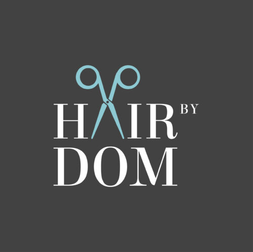 hair by dom logo three